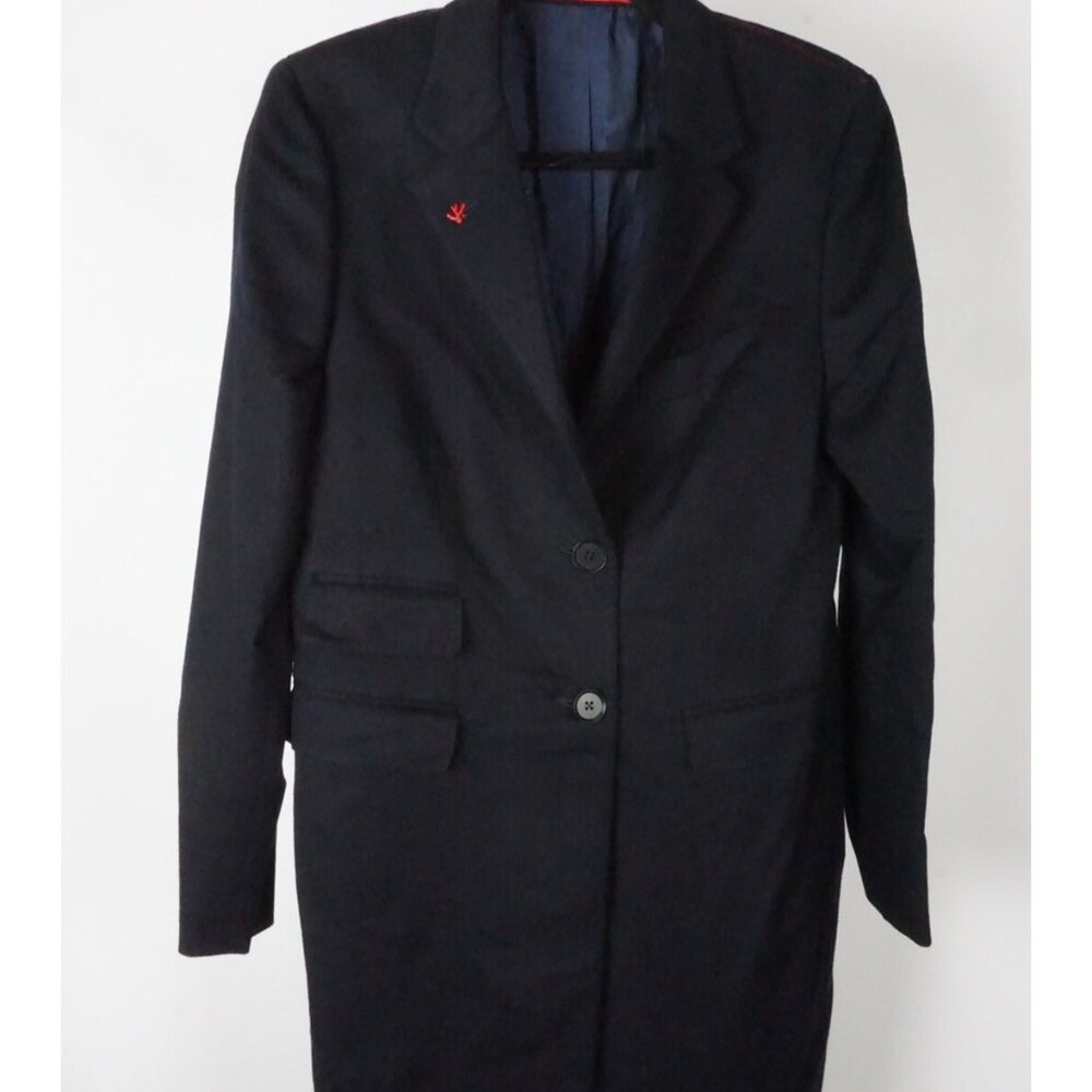 Isaia Navy Blue 100% Cashmere Womens Overcoat Jacket Sz 40R BRAND NEW